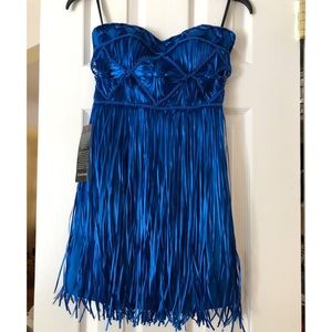 Bebe Crochet Strapless Dress